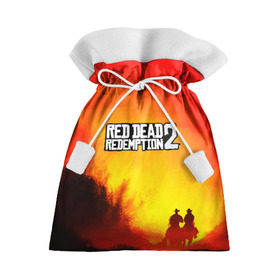 Подарочный 3D мешок с принтом red dead redemption 2 в Екатеринбурге, 100% полиэстер | Размер: 29*39 см | game | red dead | red dead redemption 2 | redemption 2 | rockstar games | бандиты | дикий запад | игры | ковбои | оружие