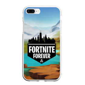 Чехол для iPhone 7Plus/8 Plus матовый с принтом Fortnite Forever в Екатеринбурге, Силикон | Область печати: задняя сторона чехла, без боковых панелей | battle royale | fortnite | fortnite battle royale | futuresynth | game | outrun | retrowave | synth | synthwave | игры | ретровейв | синтвейв | фортнайт