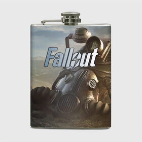 Фляга с принтом Fallout в Екатеринбурге, металлический корпус | емкость 0,22 л, размер 125 х 94 мм. Виниловая наклейка запечатывается полностью | 