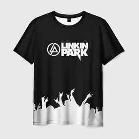 Мужская футболка 3D с принтом Linkin Park #5 в Екатеринбурге, 100% полиэфир | прямой крой, круглый вырез горловины, длина до линии бедер | Тематика изображения на принте: linkin park | linkin park in the end | linkin park numb | linkin park remix. | linkin parks | линкин парк