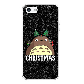 Чехол для iPhone 5/5S матовый с принтом Totoro Christmas в Екатеринбурге, Силикон | Область печати: задняя сторона чехла, без боковых панелей | Тематика изображения на принте: anime | christmas | moon | myneighbortotoro | night | totoro | xmas | аниме | канта | кодомо | котобус | кусакабэ | мэй | рождество | сусуватари | тацуо | тоторо | хаяомиядзаки | ясуко