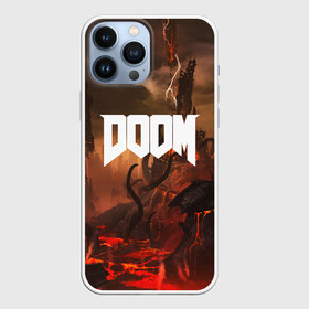 Чехол для iPhone 13 Pro Max с принтом DOOM в Екатеринбурге,  |  | Тематика изображения на принте: demon | devil | doom | doom vfr | evil | game | mars | red | демон | дум | игры | космос | красная планета | марс | пришельцы