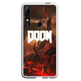 Чехол для Honor P Smart Z с принтом DOOM в Екатеринбурге, Силикон | Область печати: задняя сторона чехла, без боковых панелей | Тематика изображения на принте: demon | devil | doom | doom vfr | evil | game | mars | red | демон | дум | игры | космос | красная планета | марс | пришельцы