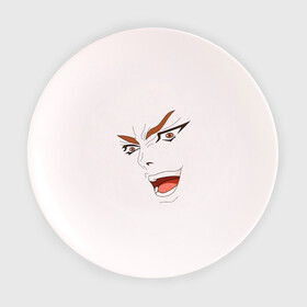 Тарелка с принтом Dio Brando в Екатеринбурге, фарфор | диаметр - 210 мм
диаметр для нанесения принта - 120 мм | Тематика изображения на принте: dio | jojo | джо джо | дио