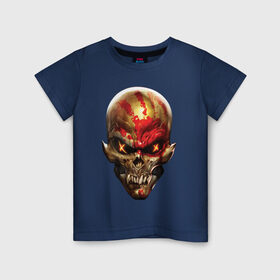 Детская футболка хлопок с принтом Five Finger Death Punch в Екатеринбурге, 100% хлопок | круглый вырез горловины, полуприлегающий силуэт, длина до линии бедер | 5fdp | ffdp | five finger death punch | got your six | groove metal | metal | rock | skull | грув метал | рок