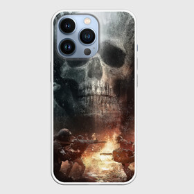 Чехол для iPhone 13 Pro с принтом Battlefield Череп в Екатеринбурге,  |  | battlefield | ак 47 | батла | баттл | война | огонь | омон | оружие | перестрелка | стрелялка | череп