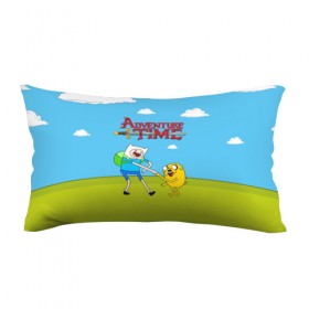 Подушка 3D антистресс с принтом Adventure Time в Екатеринбурге, наволочка — 100% полиэстер, наполнитель — вспененный полистирол | состоит из подушки и наволочки на молнии | 