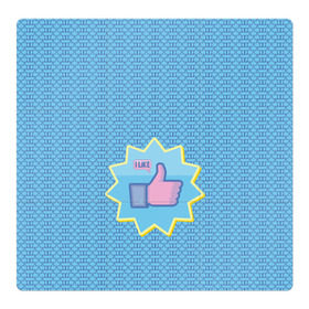 Магнитный плакат 3Х3 с принтом Сердечки и лайки в Екатеринбурге, Полимерный материал с магнитным слоем | 9 деталей размером 9*9 см | Тематика изображения на принте: facebook | like | love | абстракция | вк | класс | лайки | палецвверх | сердечки | соцсети | фб | фейсбук