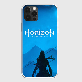 Чехол для iPhone 12 Pro с принтом HORIZON ZERO DAWN в Екатеринбурге, силикон | область печати: задняя сторона чехла, без боковых панелей | aloy | game | horizon zero dawn | hunter | machine | mecha | robot | snow | spear | the frozen wilds | weapon | игры | постапокалипсис | роботы | фентези | элой