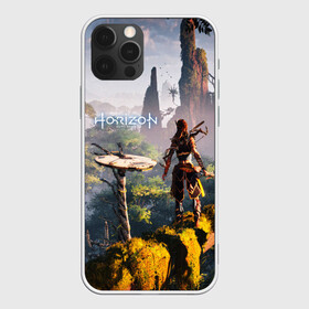 Чехол для iPhone 12 Pro с принтом HORIZON ZERO DAWN в Екатеринбурге, силикон | область печати: задняя сторона чехла, без боковых панелей | aloy | game | horizon zero dawn | hunter | machine | mecha | robot | snow | spear | the frozen wilds | weapon | игры | постапокалипсис | роботы | фентези | элой