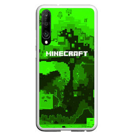 Чехол для Honor P30 с принтом MINECRAFT в Екатеринбурге, Силикон | Область печати: задняя сторона чехла, без боковых панелей | blade | blocks | creeper | cubes | game | ken | minecraft | mobs | sword | игры | крипер | майн крафт | майнкрафт | моб