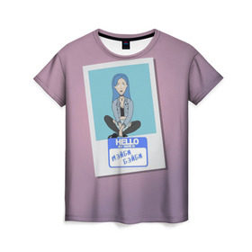 Женская футболка 3D с принтом Френдзона Мэйби в Екатеринбурге, 100% полиэфир ( синтетическое хлопкоподобное полотно) | прямой крой, круглый вырез горловины, длина до линии бедер | бойчик | группа | музыка | мультяшка | мэйби | песни | подростки | поп панк | френдзона