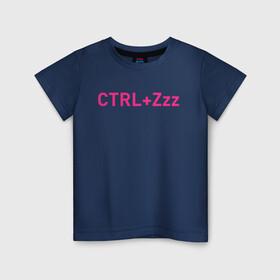 Детская футболка хлопок с принтом Ctrl+Z в Екатеринбурге, 100% хлопок | круглый вырез горловины, полуприлегающий силуэт, длина до линии бедер | кирилл бледный | пошлая молли