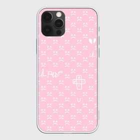 Чехол для iPhone 12 Pro с принтом Lil Peep pink pattern в Екатеринбурге, силикон | область печати: задняя сторона чехла, без боковых панелей | benz truck | girls | gustav ahr | heart | hip hop | lil | lil peep | look at the sky tonight | love | peep | rap | rose | лил | лилпип | паттерн | пип | рэп | хип хоп | эмо | эмо реп