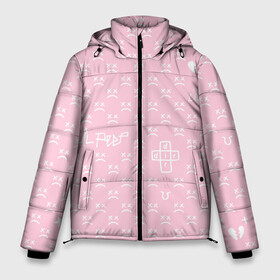 Мужская зимняя куртка 3D с принтом Lil Peep pink pattern в Екатеринбурге, верх — 100% полиэстер; подкладка — 100% полиэстер; утеплитель — 100% полиэстер | длина ниже бедра, свободный силуэт Оверсайз. Есть воротник-стойка, отстегивающийся капюшон и ветрозащитная планка. 

Боковые карманы с листочкой на кнопках и внутренний карман на молнии. | benz truck | girls | gustav ahr | heart | hip hop | lil | lil peep | look at the sky tonight | love | peep | rap | rose | лил | лилпип | паттерн | пип | рэп | хип хоп | эмо | эмо реп