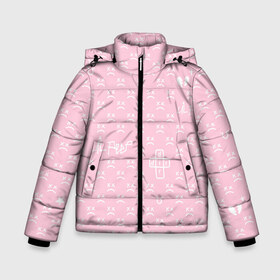 Зимняя куртка для мальчиков 3D с принтом Lil Peep pink pattern в Екатеринбурге, ткань верха — 100% полиэстер; подклад — 100% полиэстер, утеплитель — 100% полиэстер | длина ниже бедра, удлиненная спинка, воротник стойка и отстегивающийся капюшон. Есть боковые карманы с листочкой на кнопках, утяжки по низу изделия и внутренний карман на молнии. 

Предусмотрены светоотражающий принт на спинке, радужный светоотражающий элемент на пуллере молнии и на резинке для утяжки | benz truck | girls | gustav ahr | heart | hip hop | lil | lil peep | look at the sky tonight | love | peep | rap | rose | лил | лилпип | паттерн | пип | рэп | хип хоп | эмо | эмо реп