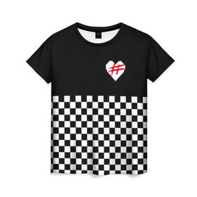Женская футболка 3D с принтом ФРЕНДЗОНА в Екатеринбурге, 100% полиэфир ( синтетическое хлопкоподобное полотно) | прямой крой, круглый вырез горловины, длина до линии бедер | friend | zone | бойчик | бутылочка | бэйби | вечеринка | вписке | клетка | мэйби | панк | пижамная | поп | розовый | сердечко | сердце | ска | флирт | френдзона | хэш | школьная