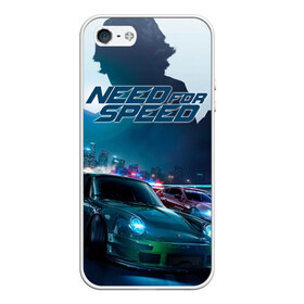 Чехол для iPhone 5/5S матовый с принтом Need for Speed в Екатеринбурге, Силикон | Область печати: задняя сторона чехла, без боковых панелей | Тематика изображения на принте: need for speed | nfs | авто | вип | гонки | жажда скорости | класс | машины | симулятор | чемпион