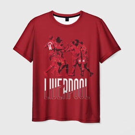 Мужская футболка 3D с принтом Liverpool в Екатеринбурге, 100% полиэфир | прямой крой, круглый вырез горловины, длина до линии бедер | firmino | lfc | liverpool | liverpool fc | mane | shaqiri | ливерпуль | фирмино | фк | футбол | футбольный клуб англии | шакири