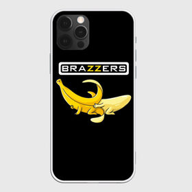 Чехол для iPhone 12 Pro Max с принтом Brazzers в Екатеринбурге, Силикон |  | Тематика изображения на принте: brazzers | банан | бразерс | логотип | надпись | прикол | юмор