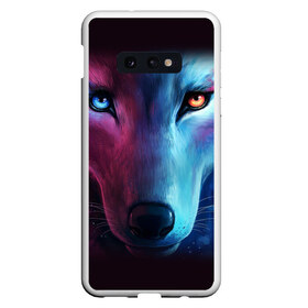 Чехол для Samsung S10E с принтом WOLF в Екатеринбурге, Силикон | Область печати: задняя сторона чехла, без боковых панелей | hunter | wild | wolf | волк | животные | звери | охотник