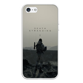 Чехол для iPhone 5/5S матовый с принтом Death Stranding в Екатеринбурге, Силикон | Область печати: задняя сторона чехла, без боковых панелей | bridges | death stranding | game | hideo kojima | kojima productions | man | norman reedus | scar | sony interactive entertainment | suit | tie | игры | кодзима