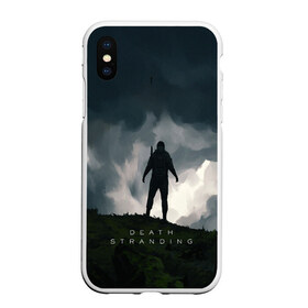 Чехол для iPhone XS Max матовый с принтом Death Stranding в Екатеринбурге, Силикон | Область печати: задняя сторона чехла, без боковых панелей | bridges | death stranding | game | hideo kojima | kojima productions | man | norman reedus | scar | sony interactive entertainment | suit | tie | игры | кодзима