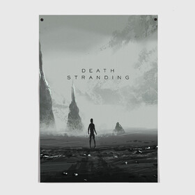 Постер с принтом DEATH STRANDING в Екатеринбурге, 100% бумага
 | бумага, плотность 150 мг. Матовая, но за счет высокого коэффициента гладкости имеет небольшой блеск и дает на свету блики, но в отличии от глянцевой бумаги не покрыта лаком | bridges | death stranding | game | hideo kojima | kojima productions | man | norman reedus | scar | sony interactive entertainment | suit | tie | игры | кодзима