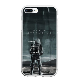 Чехол для iPhone 7Plus/8 Plus матовый с принтом Death Stranding в Екатеринбурге, Силикон | Область печати: задняя сторона чехла, без боковых панелей | bridges | death stranding | game | hideo kojima | kojima productions | man | norman reedus | scar | sony interactive entertainment | suit | tie | игры | кодзима