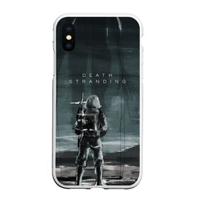 Чехол для iPhone XS Max матовый с принтом Death Stranding в Екатеринбурге, Силикон | Область печати: задняя сторона чехла, без боковых панелей | bridges | death stranding | game | hideo kojima | kojima productions | man | norman reedus | scar | sony interactive entertainment | suit | tie | игры | кодзима