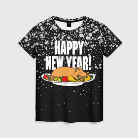 Женская футболка 3D с принтом Happy New Year! в Екатеринбурге, 100% полиэфир ( синтетическое хлопкоподобное полотно) | прямой крой, круглый вырез горловины, длина до линии бедер | 2019




  | food | happy new year | merry christmas | pig | еда | новый год | рождество | свинья
