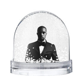 Снежный шар с принтом Kanye West Halftone в Екатеринбурге, Пластик | Изображение внутри шара печатается на глянцевой фотобумаге с двух сторон | kanye | kanye west | yandhi | кани | кани вест | кани вэст | янди