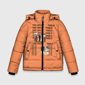 Зимняя куртка для мальчиков 3D с принтом Kanye West PABLO в Екатеринбурге, ткань верха — 100% полиэстер; подклад — 100% полиэстер, утеплитель — 100% полиэстер | длина ниже бедра, удлиненная спинка, воротник стойка и отстегивающийся капюшон. Есть боковые карманы с листочкой на кнопках, утяжки по низу изделия и внутренний карман на молнии. 

Предусмотрены светоотражающий принт на спинке, радужный светоотражающий элемент на пуллере молнии и на резинке для утяжки | kanye | kanye west | yandhi | кани | кани вест | кани вэст | янди