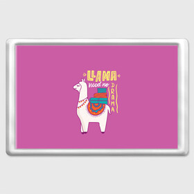 Магнит 45*70 с принтом Lama в Екатеринбурге, Пластик | Размер: 78*52 мм; Размер печати: 70*45 | Тематика изображения на принте: glama | lama | анд | горы | дикое | домашнее | животное | индейци | лама | мех | шерсть
