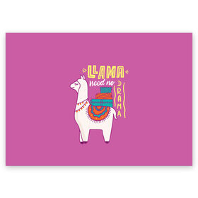 Поздравительная открытка с принтом Lama в Екатеринбурге, 100% бумага | плотность бумаги 280 г/м2, матовая, на обратной стороне линовка и место для марки
 | Тематика изображения на принте: glama | lama | анд | горы | дикое | домашнее | животное | индейци | лама | мех | шерсть