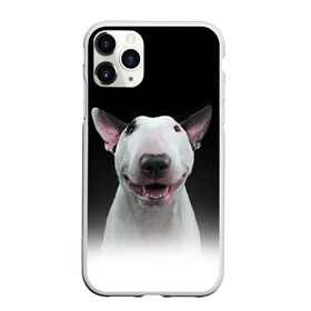 Чехол для iPhone 11 Pro матовый с принтом Oh snap! в Екатеринбурге, Силикон |  | bull terrier | dog |   | бультерьер | собака
