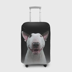 Чехол для чемодана 3D с принтом Oh snap! в Екатеринбурге, 86% полиэфир, 14% спандекс | двустороннее нанесение принта, прорези для ручек и колес | bull terrier | dog |   | бультерьер | собака