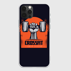 Чехол для iPhone 12 Pro с принтом Crossfit в Екатеринбурге, силикон | область печати: задняя сторона чехла, без боковых панелей | мода | мотивация | настроения | позитив | прикол | пятна | тренд | яркие