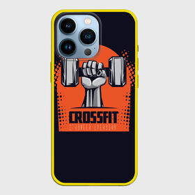Чехол для iPhone 13 Pro с принтом Crossfit в Екатеринбурге,  |  | мода | мотивация | настроения | позитив | прикол | пятна | тренд | яркие