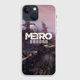 Чехол для iPhone 13 mini с принтом Metro Exodus в Екатеринбурге,  |  | 2019 | 2033 | exodus | game | logo | metro | апокалипсис | вышки | игра | исход | лого | локация | метро | пейзаж | скриншот | сталкер