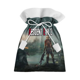 Подарочный 3D мешок с принтом Resident Evil 2 в Екатеринбурге, 100% полиэстер | Размер: 29*39 см | 