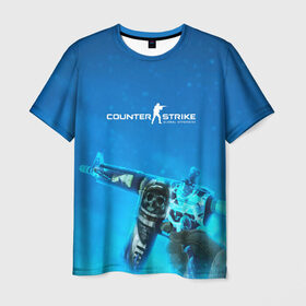 Мужская футболка 3D с принтом CS GO:Desolate Space в Екатеринбурге, 100% полиэфир | прямой крой, круглый вырез горловины, длина до линии бедер | Тематика изображения на принте: awp | counter strike | cyber sport | game | skin | sport | авп | игры | скин