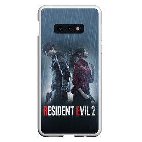 Чехол для Samsung S10E с принтом Resident Evil 2 Remake в Екатеринбурге, Силикон | Область печати: задняя сторона чехла, без боковых панелей | 2019 | biohazard | blood | corporation | corps | evil | horror | remake | resident | survival | umbrella | zombie | амбрелла | выживание | зла | зомби | корпорация | кровь | обитель | ремейк | ужасы