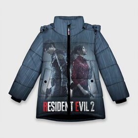 Зимняя куртка для девочек 3D с принтом Resident Evil 2 Remake в Екатеринбурге, ткань верха — 100% полиэстер; подклад — 100% полиэстер, утеплитель — 100% полиэстер. | длина ниже бедра, удлиненная спинка, воротник стойка и отстегивающийся капюшон. Есть боковые карманы с листочкой на кнопках, утяжки по низу изделия и внутренний карман на молнии. 

Предусмотрены светоотражающий принт на спинке, радужный светоотражающий элемент на пуллере молнии и на резинке для утяжки. | 2019 | biohazard | blood | corporation | corps | evil | horror | remake | resident | survival | umbrella | zombie | амбрелла | выживание | зла | зомби | корпорация | кровь | обитель | ремейк | ужасы