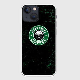 Чехол для iPhone 13 mini с принтом Anteiku coffee sturbucks в Екатеринбурге,  |  | anime | tokyo ghoul | аниме | анимэ | гули | канеки кен | кузен йошимура | наки | нишики нишио | ренджи йомо | ризе камиширо | токийский гуль | тоука киришима | ута | хинами фуэгучи | шуу цукияма