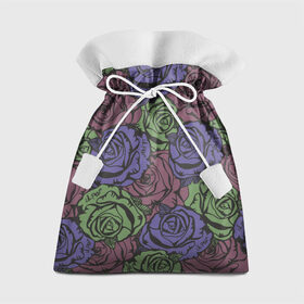 Подарочный 3D мешок с принтом Розы Лил Пипа в Екатеринбурге, 100% полиэстер | Размер: 29*39 см | Тематика изображения на принте: gus ahr | lil | lil peep | peep | runaway | лилпип | реп | розы | рэп | узор | хип хоп | эмо