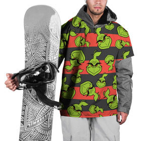Накидка на куртку 3D с принтом Гринч в Екатеринбурге, 100% полиэстер |  | Тематика изображения на принте: grinch | гринч | новый год | рождество