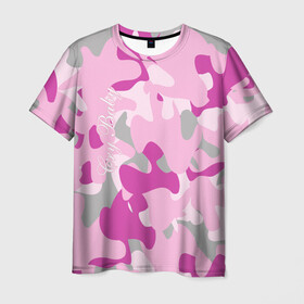 Мужская футболка 3D с принтом Lil PEEP Cry baby в Екатеринбурге, 100% полиэфир | прямой крой, круглый вырез горловины, длина до линии бедер | baby | cry | lil peep | lil peep cry baby | pink | камуфляж | розовый | розовый камуфляж