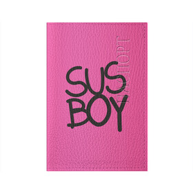 Обложка для паспорта матовая кожа с принтом Susboy в Екатеринбурге, натуральная матовая кожа | размер 19,3 х 13,7 см; прозрачные пластиковые крепления | baby | cry | lil peep | lil peep cry baby | pink | susboy | камуфляж | лил | лилпип | пип | розовый | розовый камуфляж