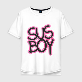 Мужская футболка хлопок Oversize с принтом Susboy в Екатеринбурге, 100% хлопок | свободный крой, круглый ворот, “спинка” длиннее передней части | baby | cry | lil peep | lil peep cry baby | pink | susboy | камуфляж | лил | лилпип | пип | розовый | розовый камуфляж